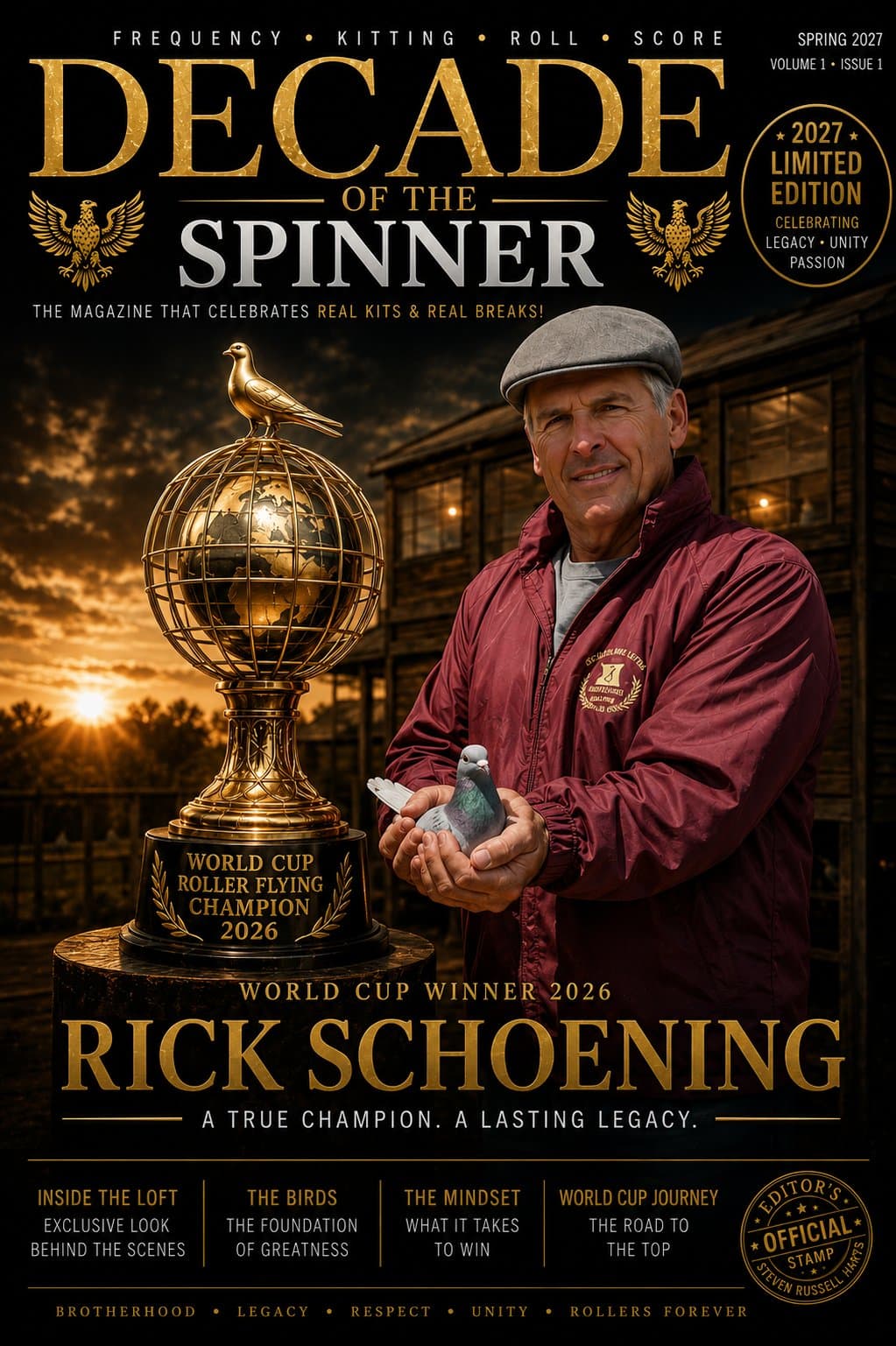Decade of the Spinner - debut cover featuring Rick Schoening